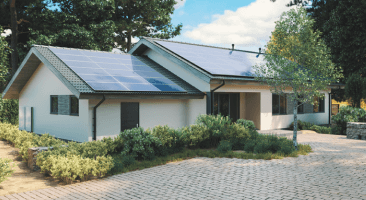 Home with Solar Panels